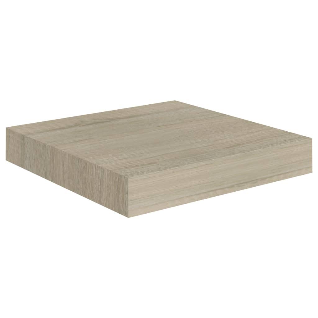 vidaXL Svävande vägghylla ek 23x23,5x3,8 cm MDF