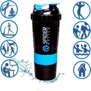 OBOSOE Workout Shaker 500ml Tight Leakproof Design Gym & Travel Optimerad, BPA-fri för Smoothies & Pre-Workout (Blå)