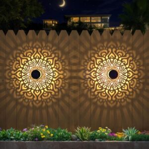 OBOSOE 1/2/4-pack Solcellsbelysning LED Trädgårdsbelysning Utomhus Vägglampor Dekor för Staket & Terrass