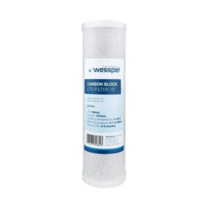 Wessper 10" kokosnötkolfilterpatron 5 mikron