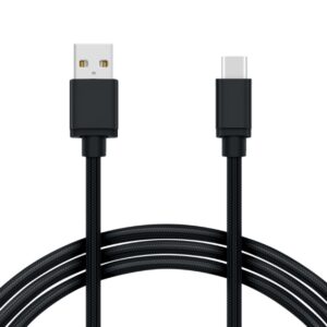 Nylonflätad USB till USB-C Kabel