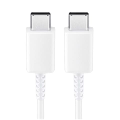 Original Samsung USBC till USBC Typ C Laddkabel EPDW767 18m 3A Vit