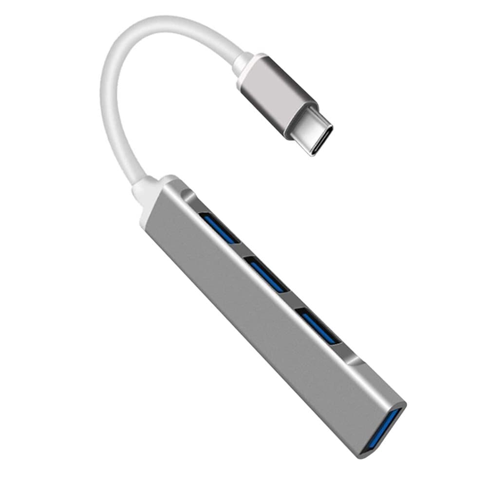 USB-C-hub med 4 Portar - Silver
