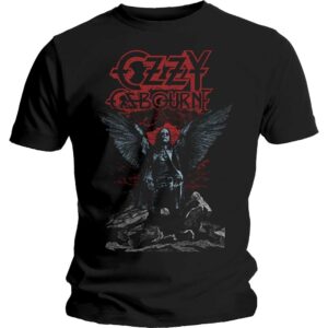 Ozzy Osbourne Unisex T-Shirt: Angel Wings (Large)
