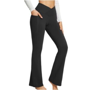 Yogabyxor med hög midja Strl L - Svart