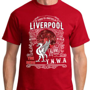 Liverpool vintage stil t-shirt - YNWA
