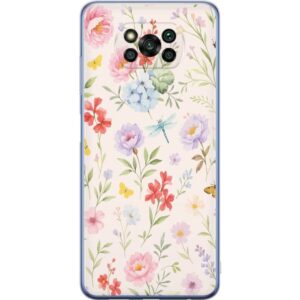 Xiaomi Poco X3 Pro Genomskinligt Skal Blommor