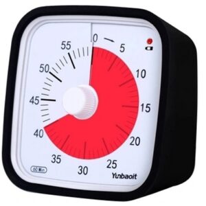 Visuell Timer 60min - klassrum skola för barn Svart