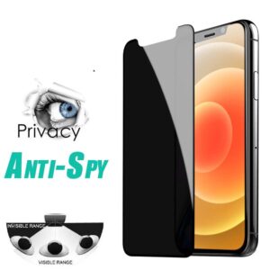2-PACK iPhone 12 Mini Skärmskydd Anti-Spy 0,3mm