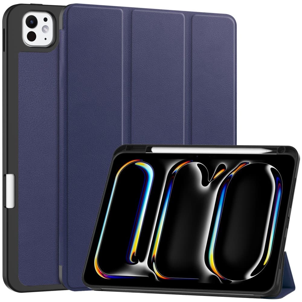 Till iPad Pro 11 (2024) Slim fit tri-fold fodral Pennfack - MrkBl