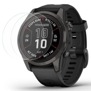 2-pack Garmin Fenix 7S Pro klockskrmskydd hrdat glasfilm 2,5D Arc Edge