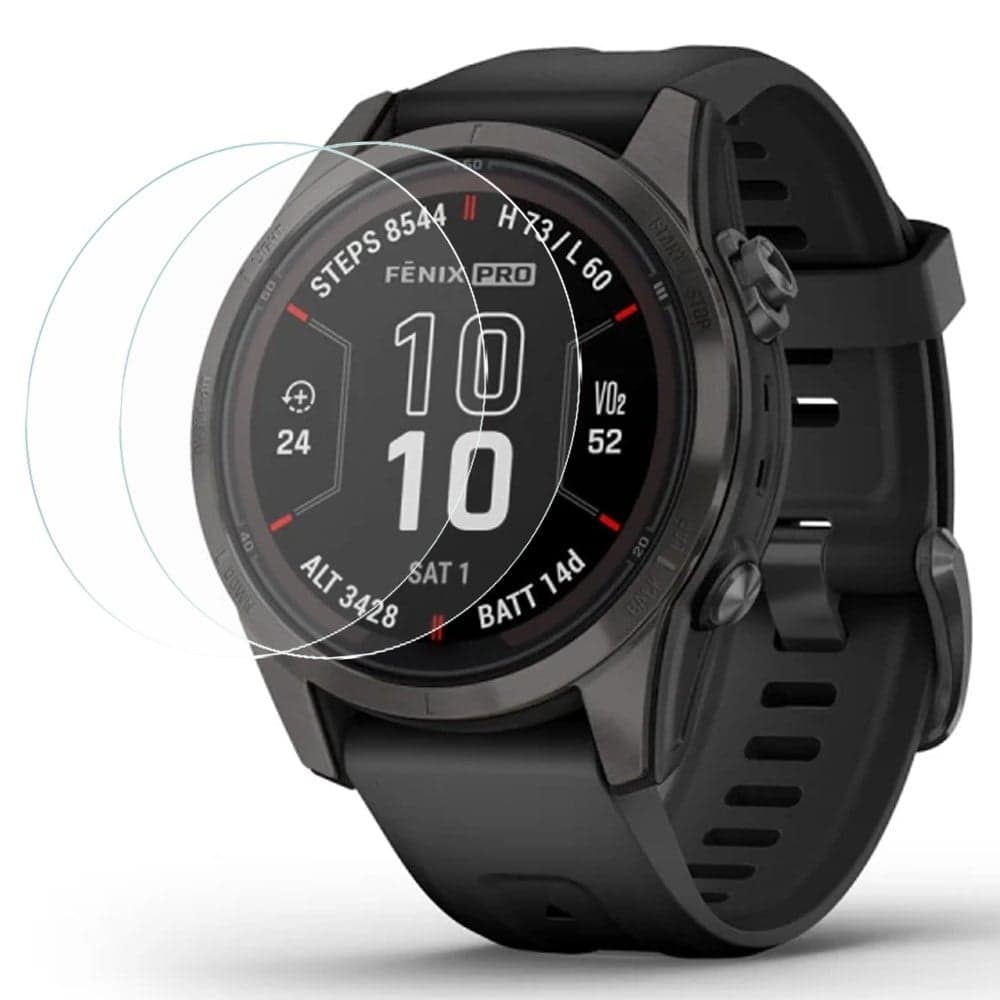 2-pack Garmin Fenix 7S Pro klockskrmskydd hrdat glasfilm 2,5D Arc Edge