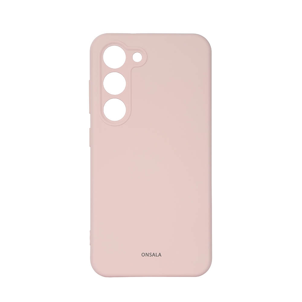 ONSALA Backcover Silicone Samsung S23 5G Chalk Pink
