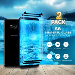 2-Pack Samsung Galaxy S8 - Härdat Glas 9H - Super Kvalitet 3D Skärmskydd
