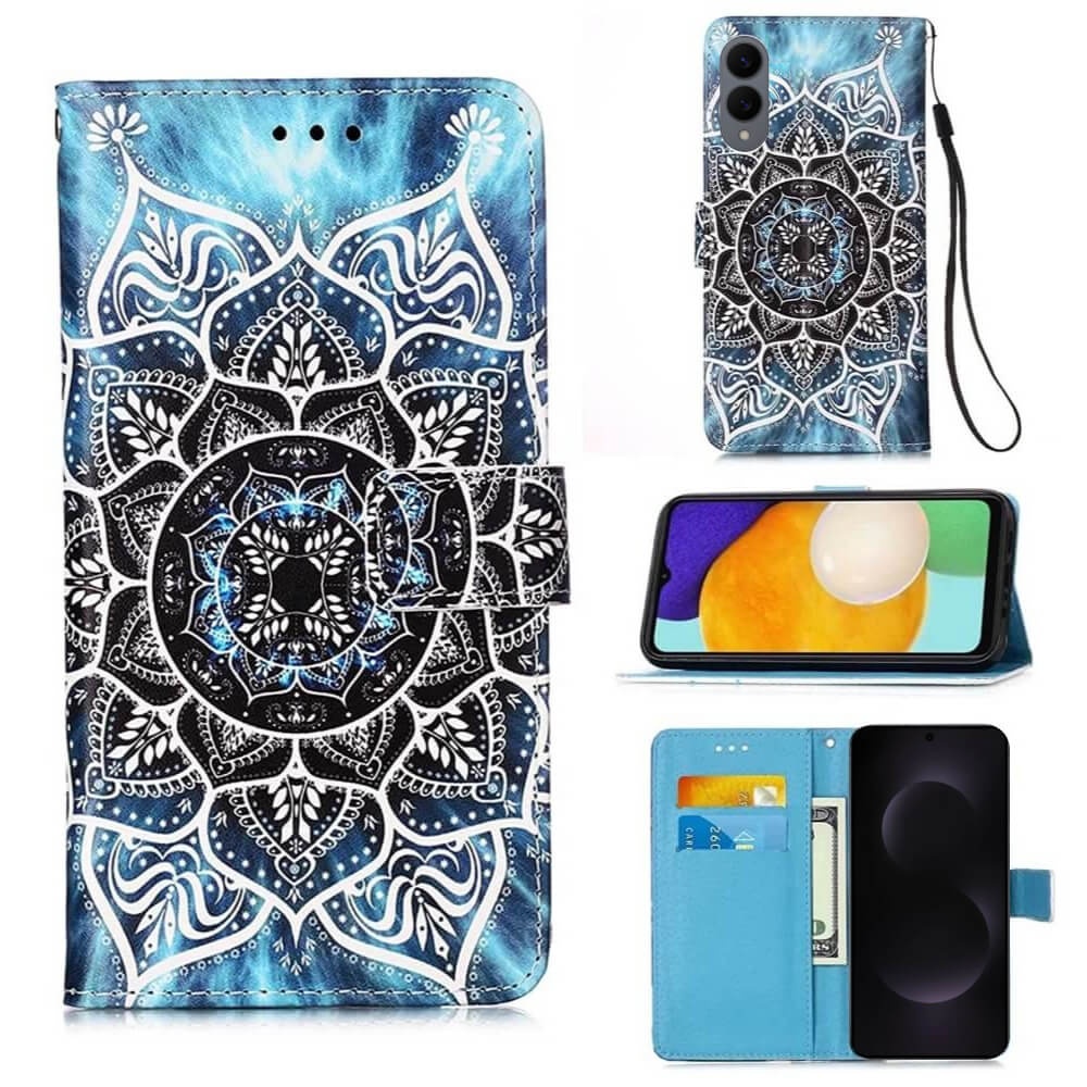Plånboksfodral Samsung Galaxy S25 Edge - Blå Mandala