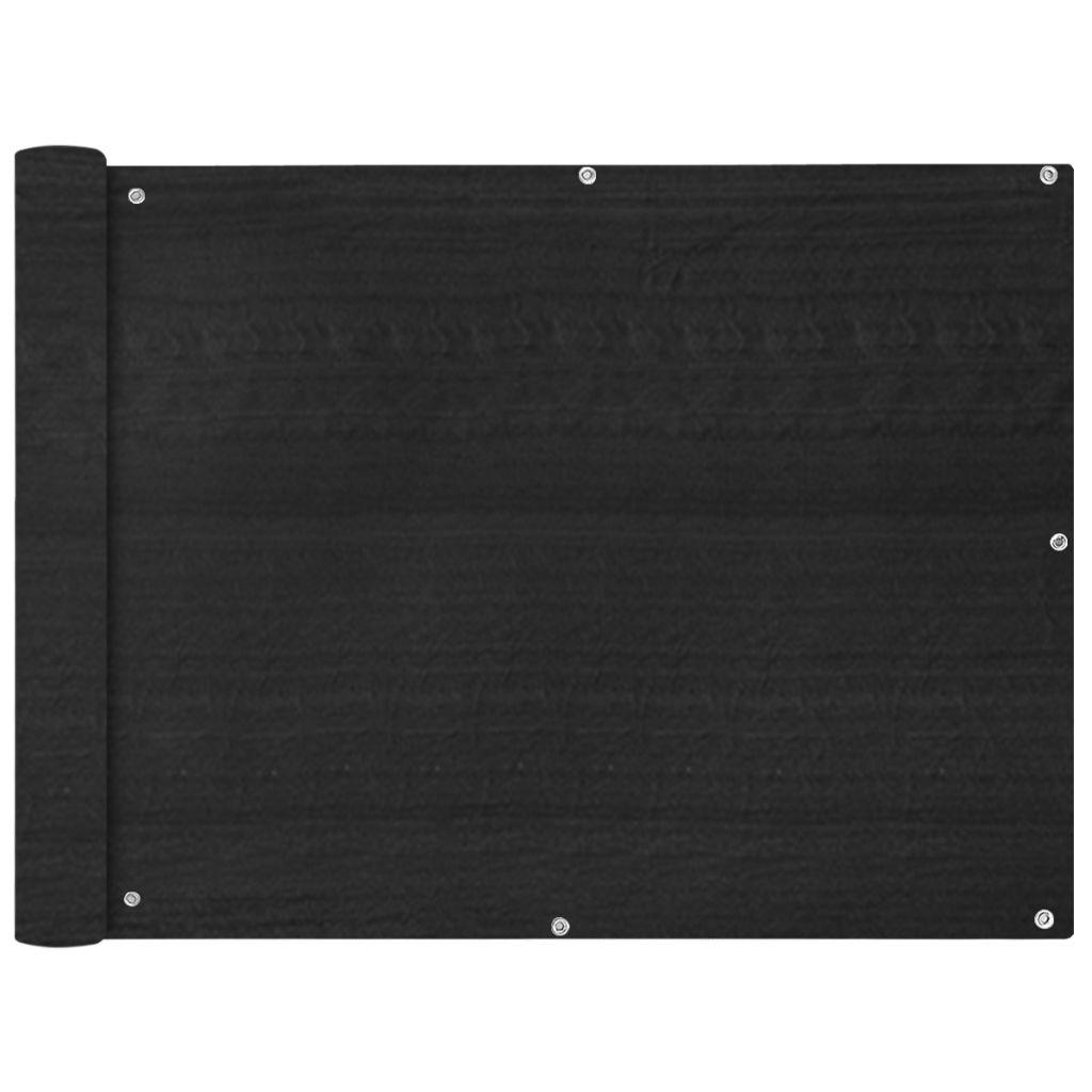 vidaXL Balkongskrm HDPE 90 x 400 cm antracit
