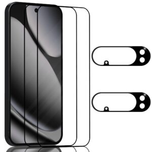 2-Pack Google Pixel 10 Pro Skärmskydd & 2-Pack linsskydd - Härdat Glas 9H - Super kvalitet 3D