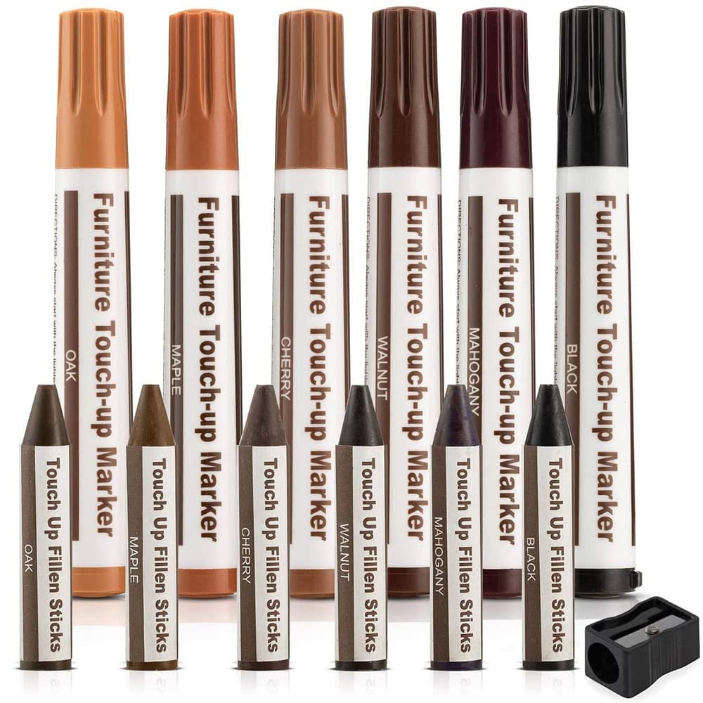 12-Pack Mbelpennor och Vaxkritor | Repareringskit fr Mbler, Vax fr Trytor