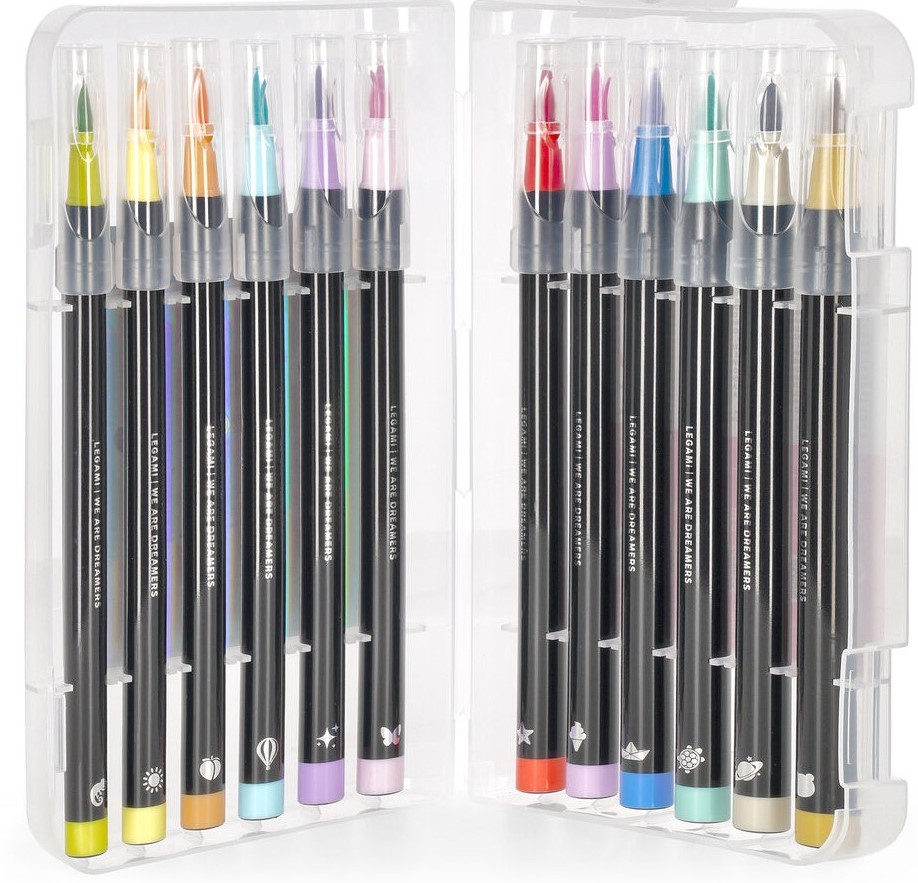 Brush Markers Pastellfrger 12-pack Legami