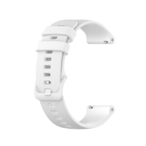 Klockarmband silikon White Garmin Venu / Venu SQ / Vivomove3 / Move 3 / Vivomove Luxe / Move Luxe / Vivomove Style / Move Style / Vivomove / Vivomove HR Sport / Vivoactive 3 20 mm