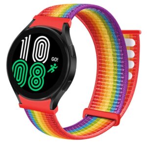 Nylon-rem 20mm för Samsung Galaxy Watch 42mm / 3 / 4 / 5 / Sport - Ersättningsarmband för Huawei Watch 2 för Nokia Steel för LG Watch Sport för Pepple
