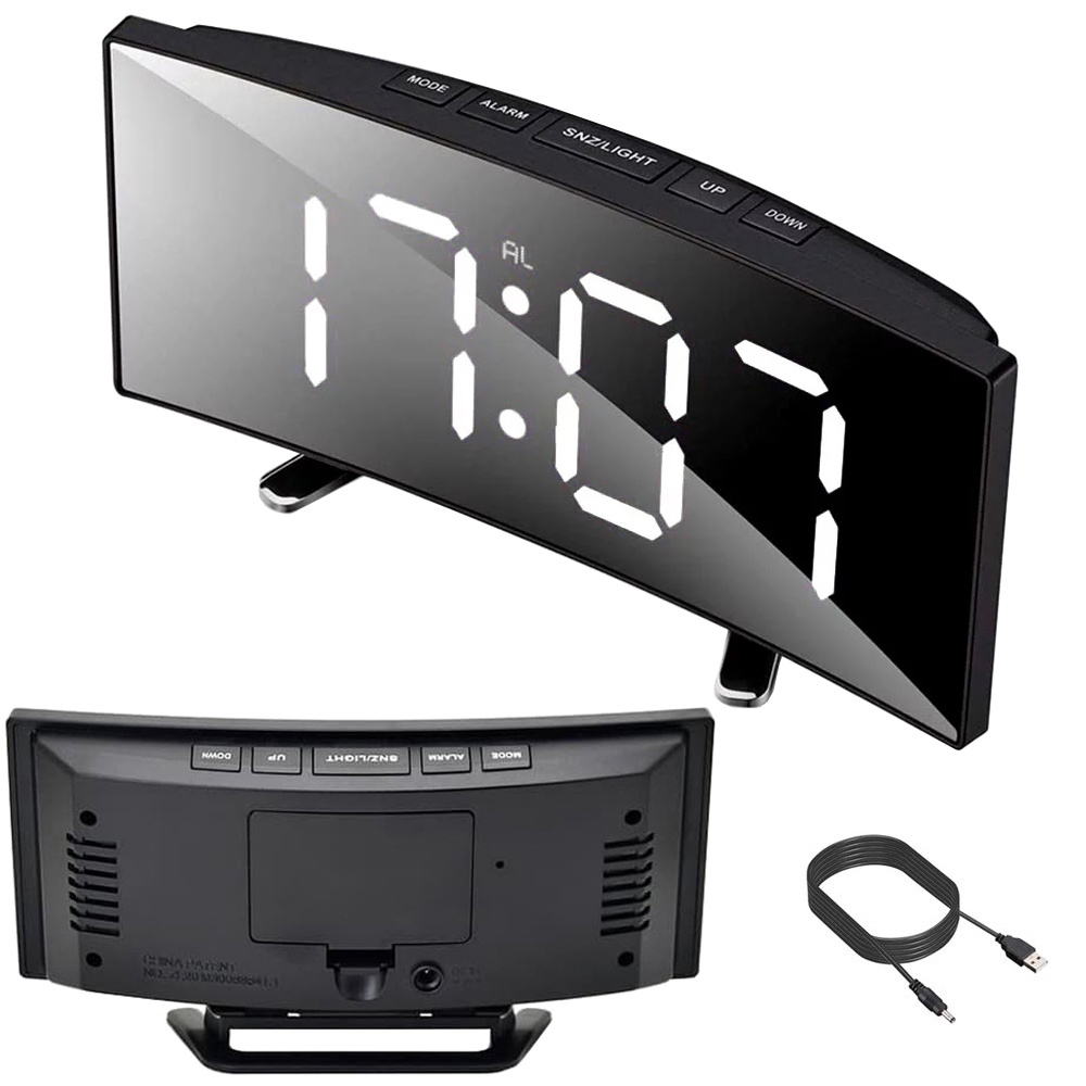 Väckarklocka - Digital med LCD & Termometer - Klocka