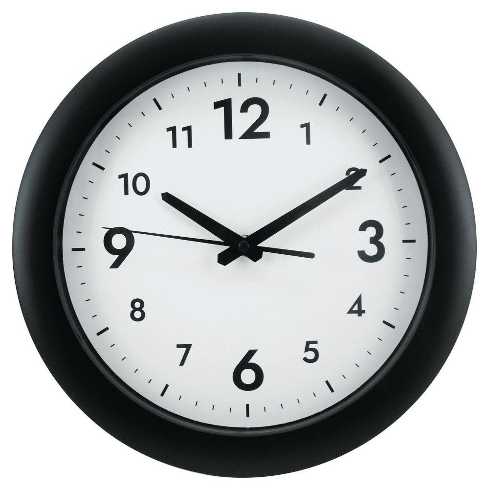 Väggur Easytime Ø30cm svart
