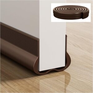 OBOSOE 2-Pack Dörrtätning Strip 93cm – Ljuddämpande Bottenlist för Dörrram, Garage & Ytterdörr