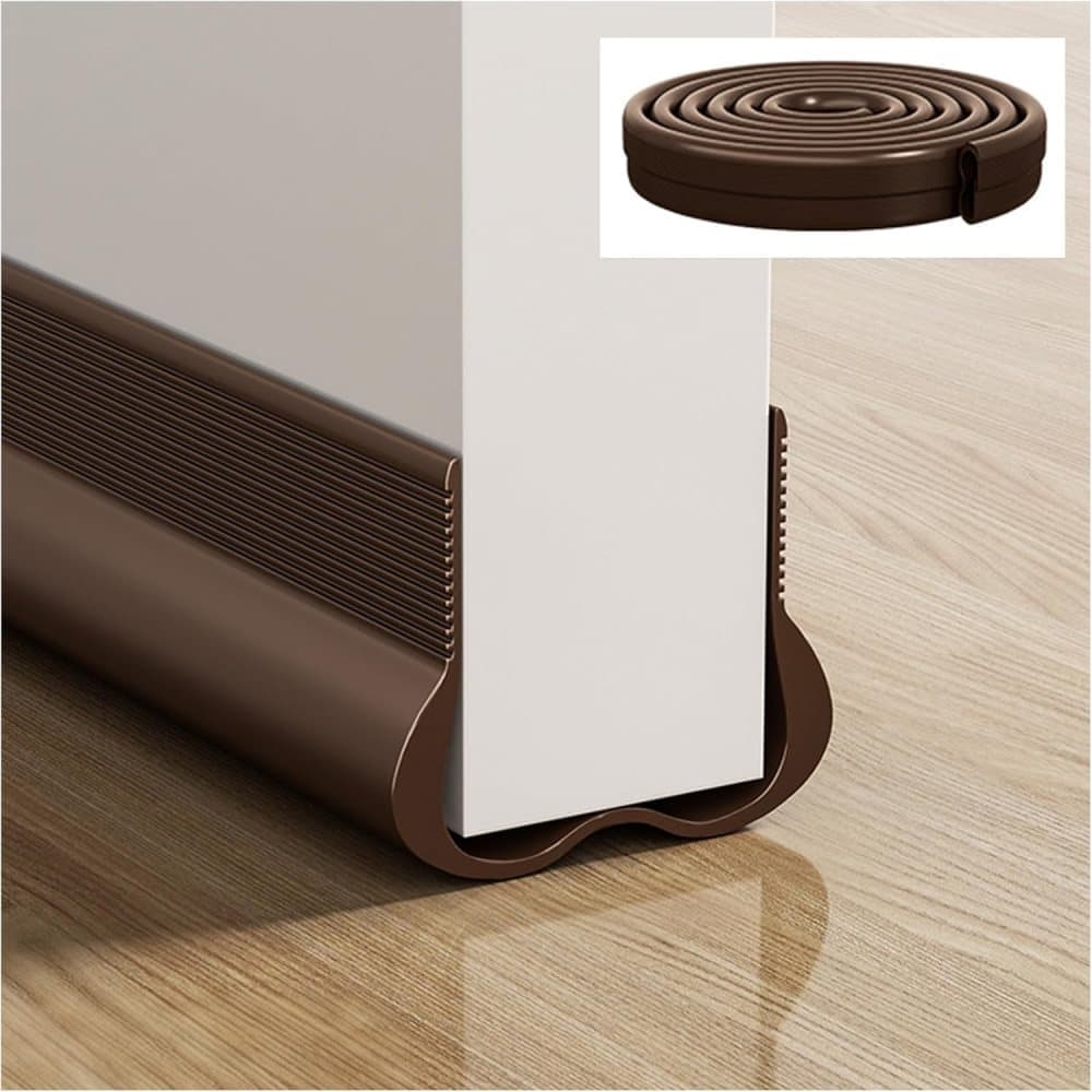 OBOSOE 2-Pack Dörrtätning Strip 93cm – Ljuddämpande Bottenlist för Dörrram, Garage & Ytterdörr
