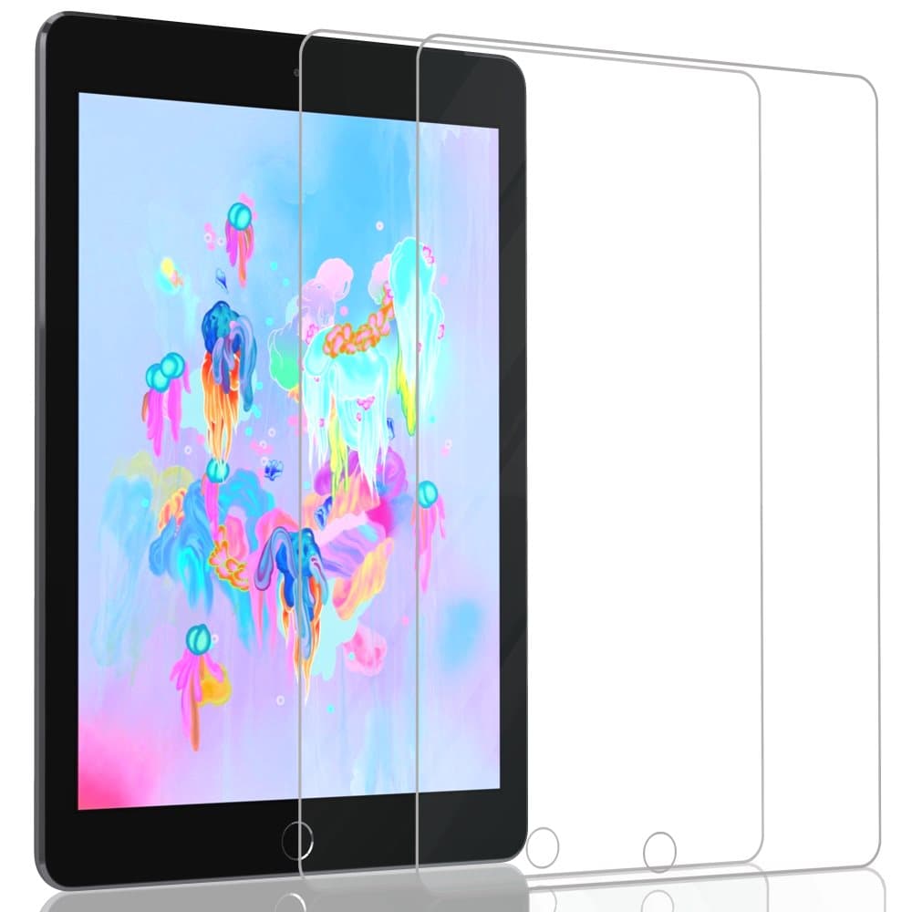 2-Pack Apple Ipad (9.7) 6th Gen Skrmskydd - Hrdat Glas 9H - Super kvalitet 3D