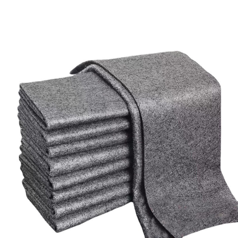 5-pack mikrofiberdukar fr glasrengring, luddfria, strimmfria, svarta