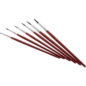 ZAHN Pinsel E10710-02 Pensel fr modellbygge Fint hr 6 delar