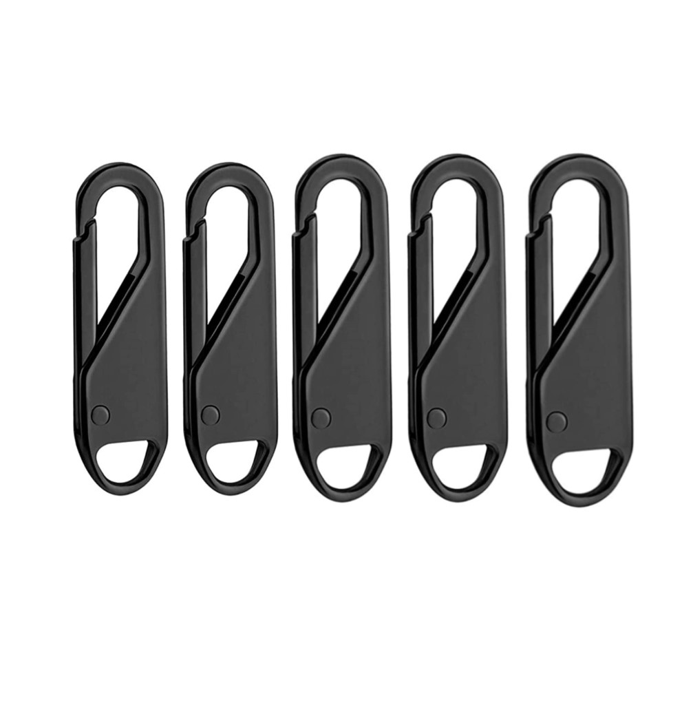 Dragtapp fr lpare till dragkedja 5-pack Black