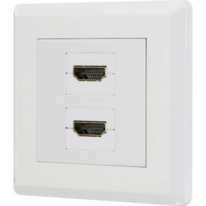 Renkforce RF-4724258 HDMI Adapter [2x HDMI hona - 2x HDMI hona] Vit guldpläterad kontakt