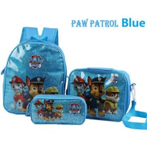 Paw Patrol Blå Ryggsäck Skolväska 3 Pack födelsedagspresent