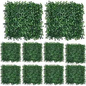 10-pack imitation gräs paneler 25x25 cm för trädgård, Fest och Väggdekoration