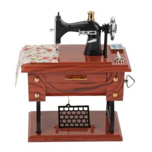 Vintage Retro Symaskin Speldosa - Mini Creative Bordsdekoration Present