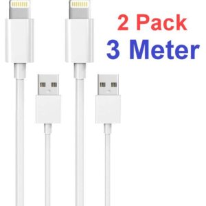 2-Pack 2M Lightning laddare iPhone 13/12/11/ Xs/Max/X/8/7/6/5/SE