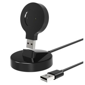 Portabel mini-USB-laddningskabel + dockningsstation för Huawei och Honor klockor - Svart