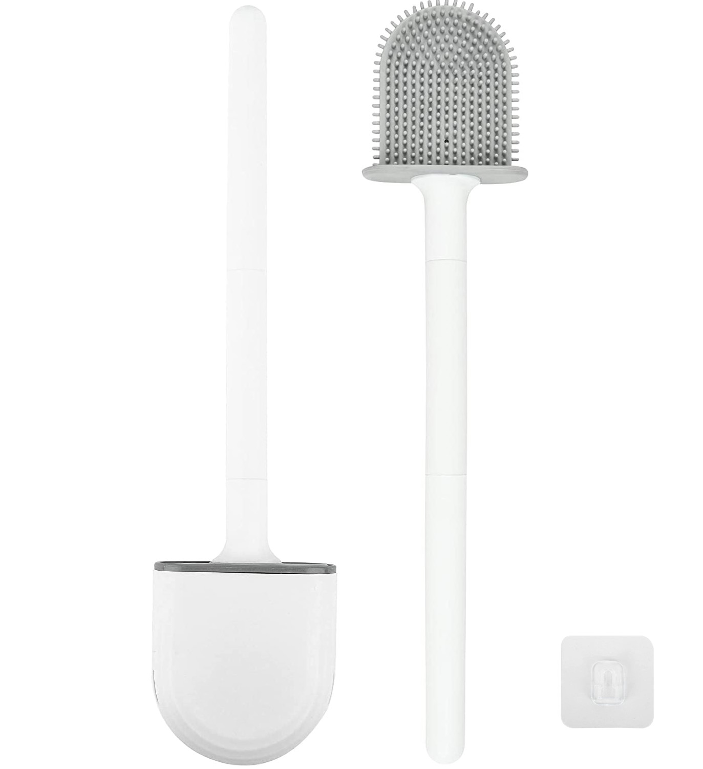 Toalettborste med hållare TPU - WC-borstset White