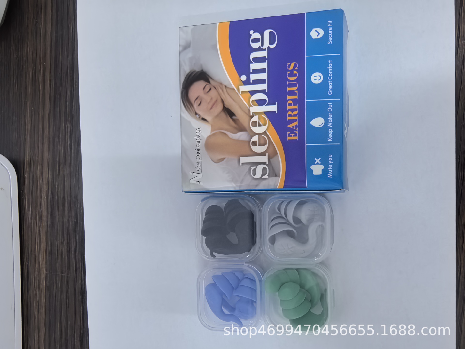 Professionella silikonöronproppar med brusreducering - 4 par Multicolor1