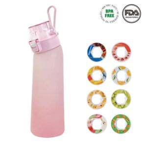 OBOSOE Air-Up Luftvattenflaska 700ml –8 Smakkapslar | Sockerfri & Aromatisk | Gradient med Suprör