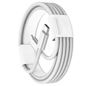 2-pack USB C till USB C-kabel, 60W snabbladdningskabel för iPhone 15/16 1m