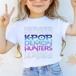 KPop Demon Hunters T-shirt 2025 | Sommar kortrmad grafisk t-shirt fr casual flickor och pojkar