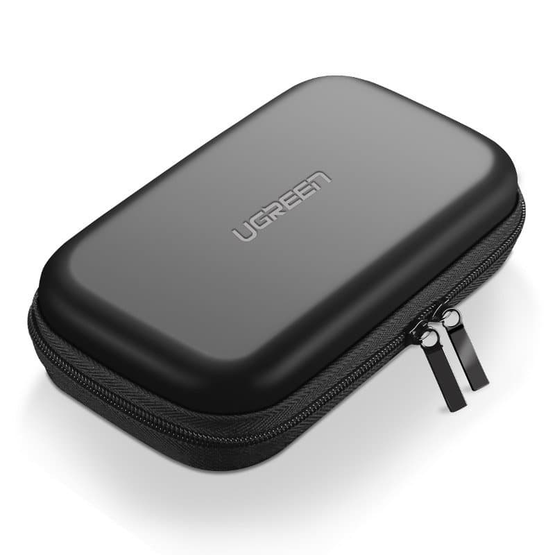 Fodral för hårddisk och GSM-tillbehör 18x9,5x5,5cm svart
