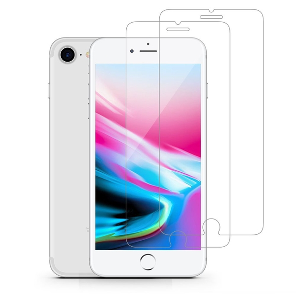 2-Pack härdat glas för iPhone 7 / iPhone 8