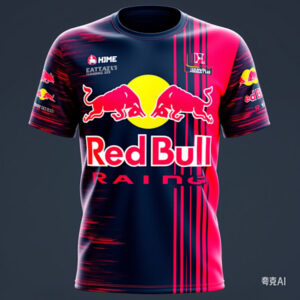 2025 mäns exklusiva sommarmärke Red Bull kortärmad T-shirt Mode lös topp utomhus extremsport Red Bull cykeltröja