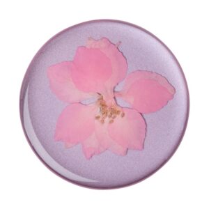 PopSockets Pressed Flower Delphinium Avtagbart Grip med Ställfunktion Premium