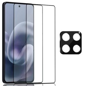 2-Pack Motorola Moto G86 Power Skrmskydd & 1-Pack linsskydd - Hrdat Glas 9H - Super kvalitet 3D