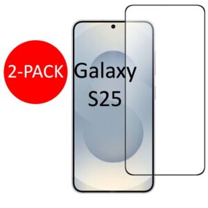 2-Pack Samsung Galaxy S25 Skrmskydd Hrdat Glas Premium